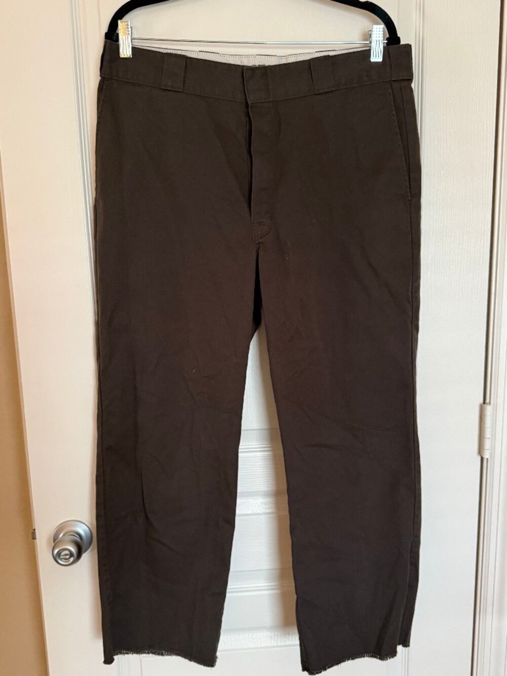 Dickies Dark Brown Original Fit Work Pants — Size L